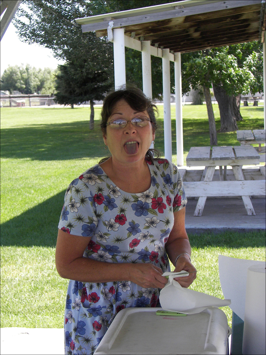 Preparing lunch in Jordan Valley, Idaho